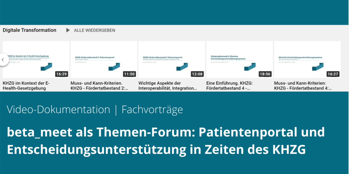 Videodokumentation | Fachvorträge